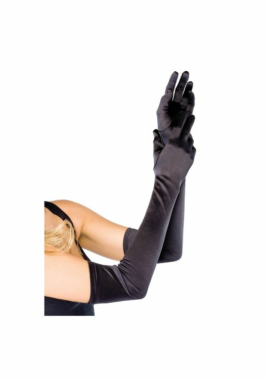 Extra Long Satin Gloves