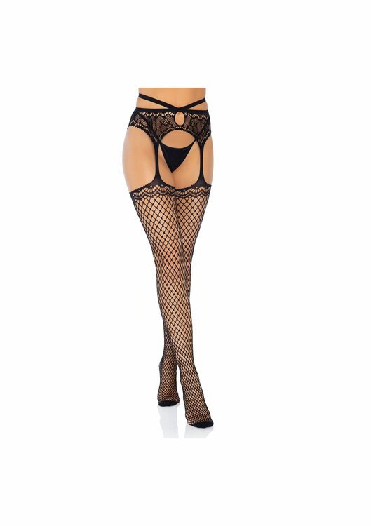 Net Garterbelt Stockings