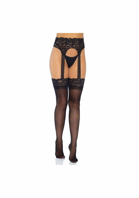 Opaque Garterbelt Stockings