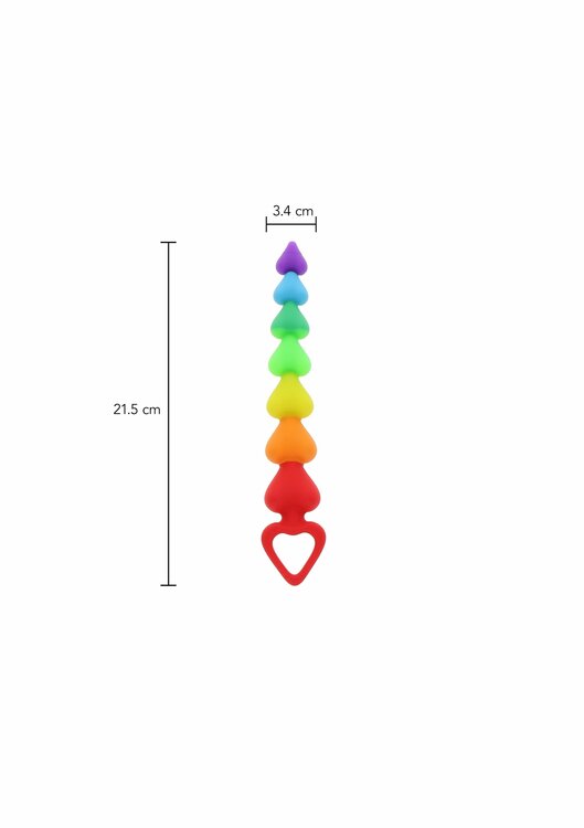 Rainbow Heart Beads