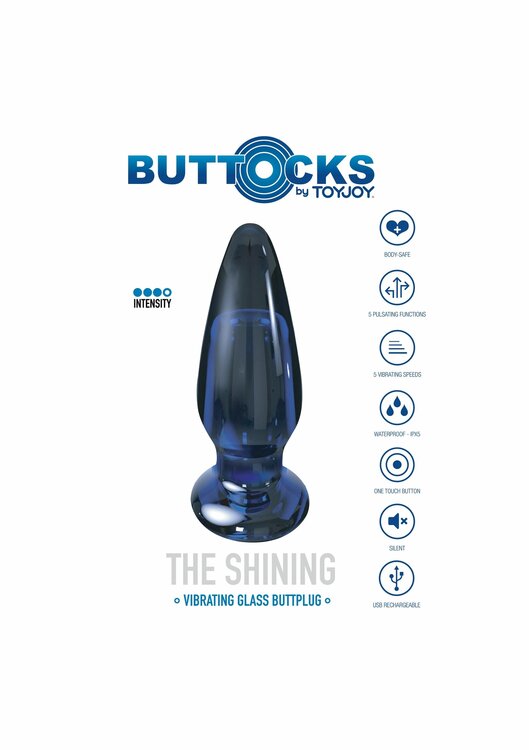 Shining Vibrating Glass Plug