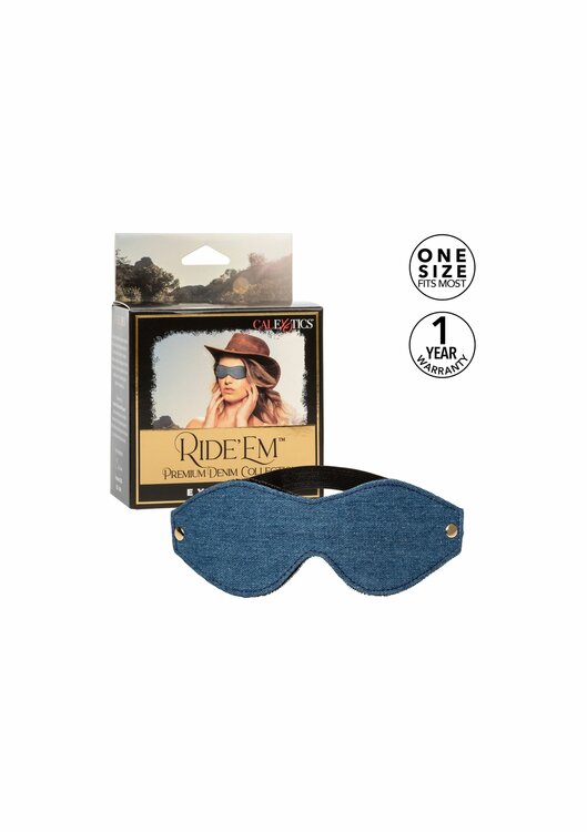 Ride Em Denim Eye Mask