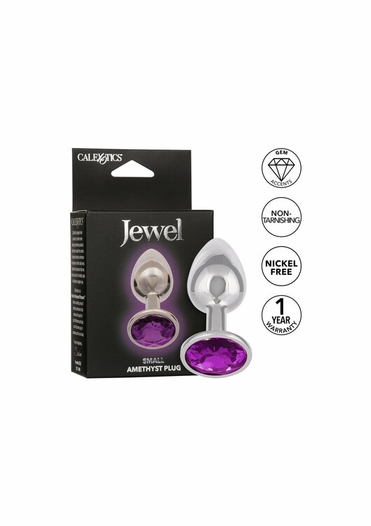 Jewel Small Amethyst Plug