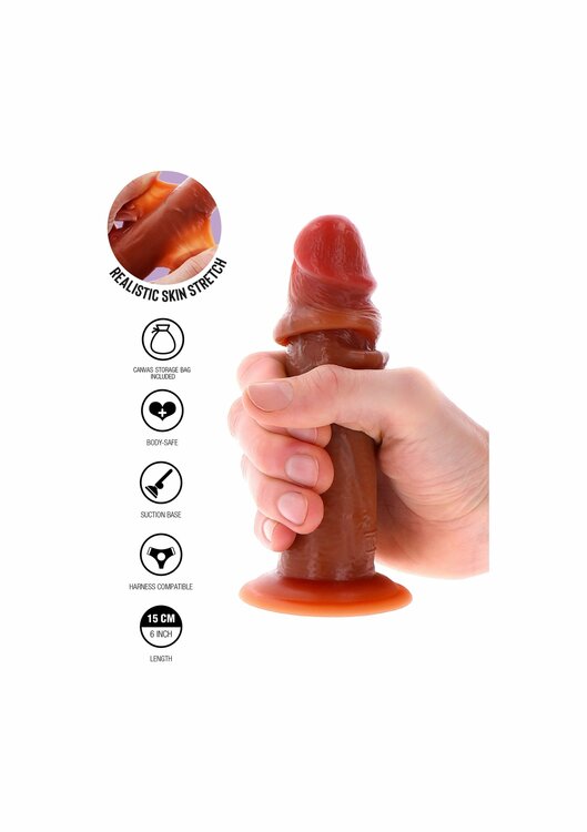 Silicone Foreskin Dong 15 cm