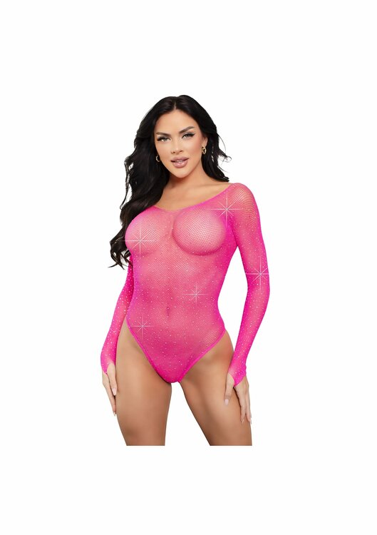 Crystalized fishnet bodysuit