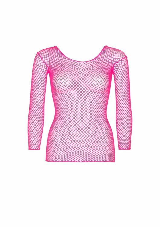 Long Sleeves Fishnet Top