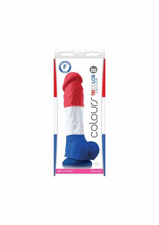 Tricolor Dildo 8 Inch