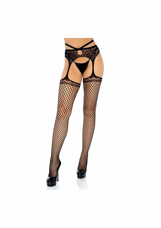 Net Garterbelt Stockings