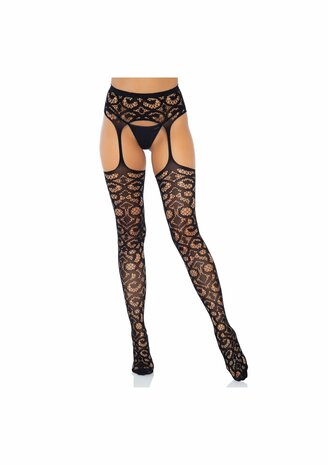 Scroll Lace Garterb. Stockings