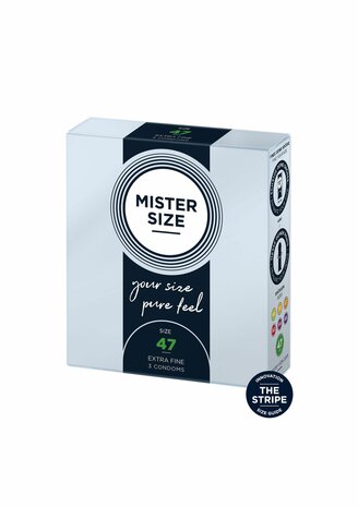 MISTER SIZE 47mm Condoms 3pcs