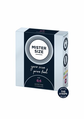 MISTER SIZE 64mm Condoms 3pcs