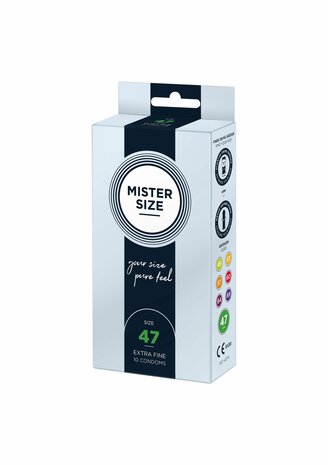 MISTER SIZE 47mm Condoms 10pcs