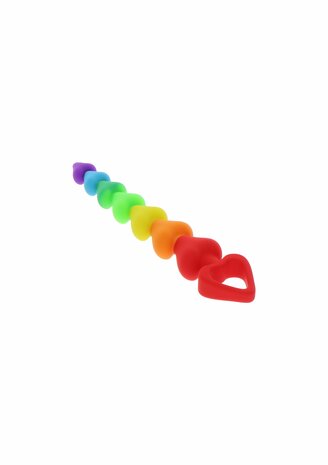 Rainbow Heart Beads