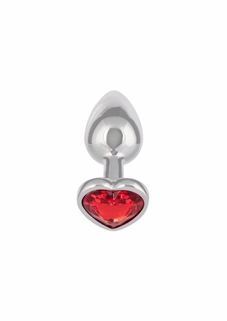 Jewel Small Ruby Heart Plug