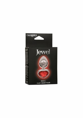 Jewel Small Ruby Heart Plug