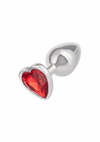 Jewel Small Ruby Heart Plug