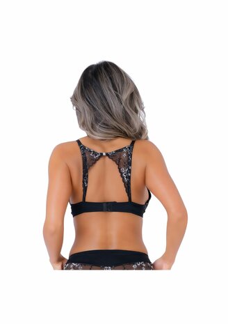 Push-up bra w/ lace racerback