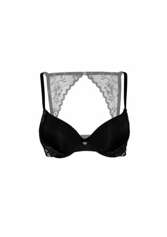 Push-up bra w/ lace racerback